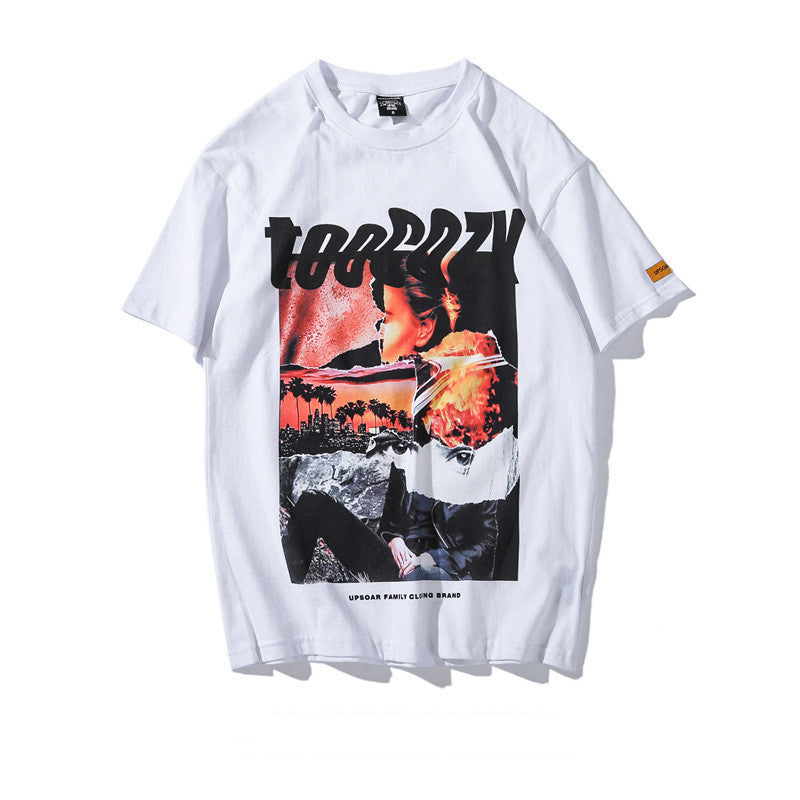 Hip-hop Women Loose BF Style Short Sleeve T-shirt - Bellarte Enchanté Hip-hop Women Loose BF Style Short Sleeve T-shirt